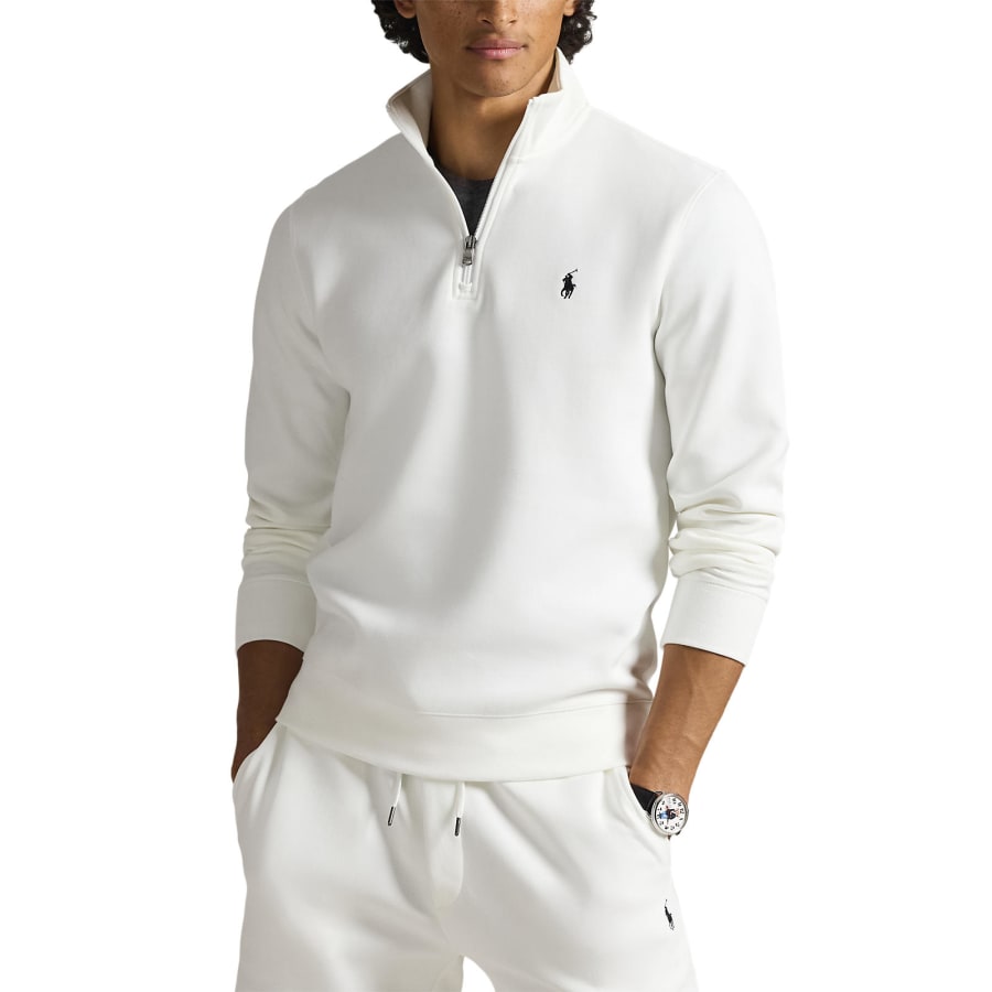 Image number 5 for Ralph Lauren Quarter Zip Sweatshirt White