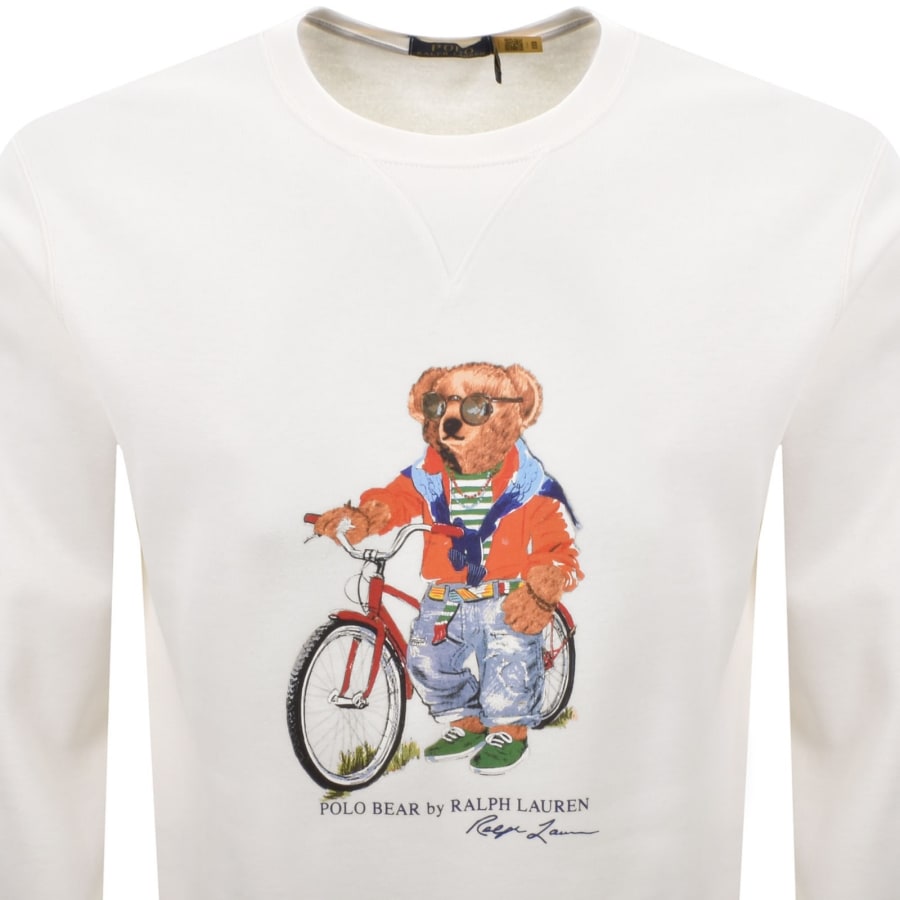 Image number 2 for Ralph Lauren Bear Sweatshirt White