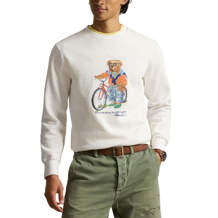 Image number 4 for Ralph Lauren Bear Sweatshirt White