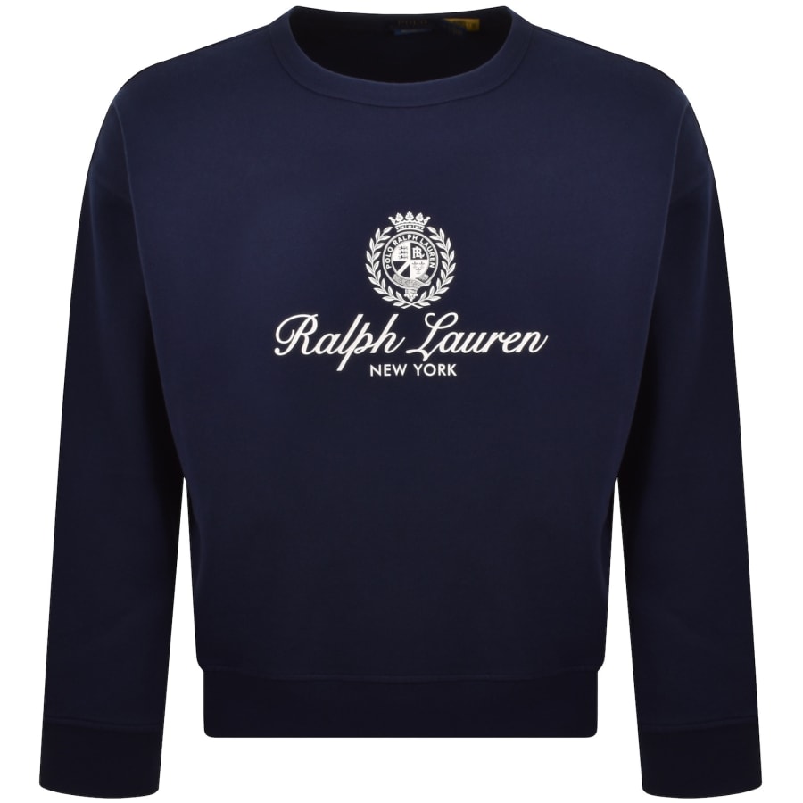 Image number 1 for Ralph Lauren Logo Sweatshirt Newport Navy