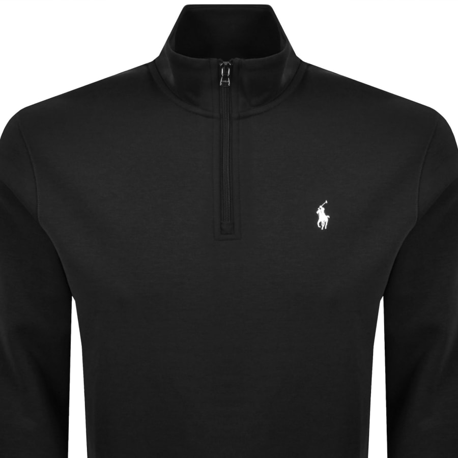 Image number 2 for Ralph Lauren Quarter Zip Sweatshirt Black