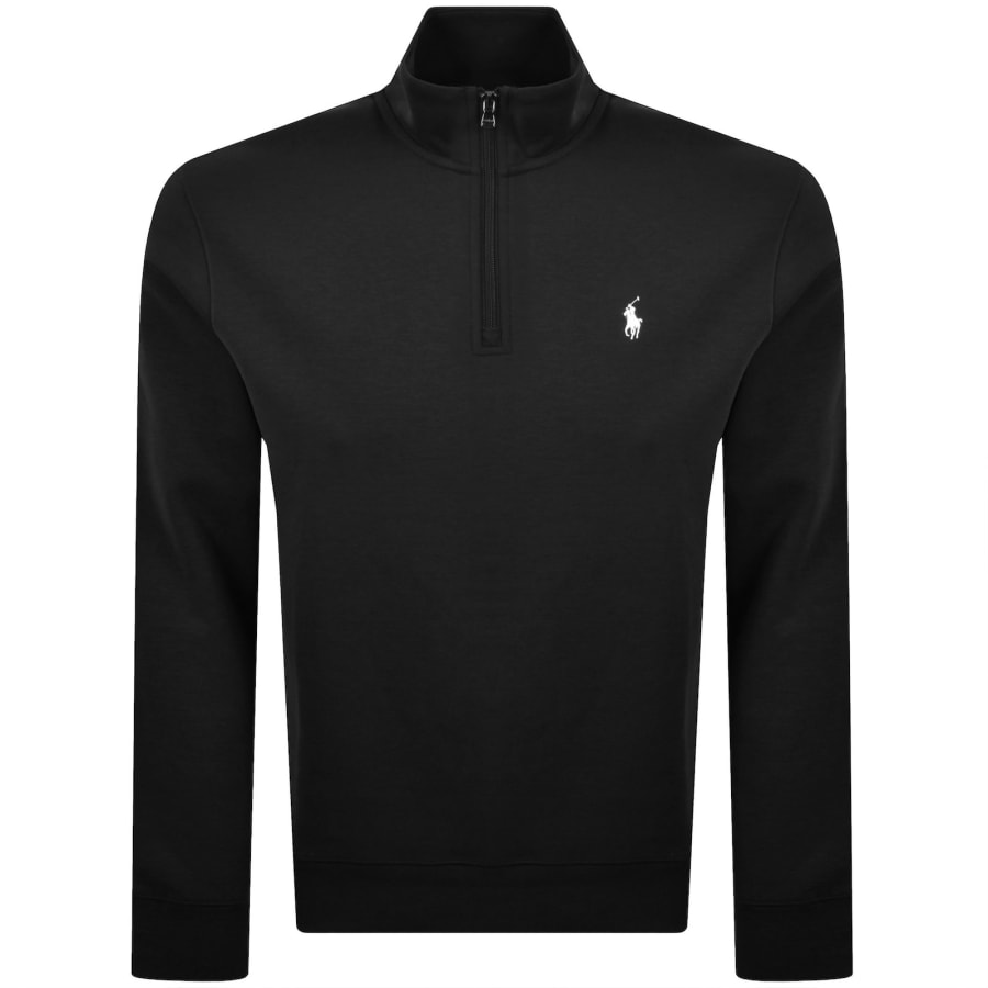 Image number 1 for Ralph Lauren Quarter Zip Sweatshirt Black