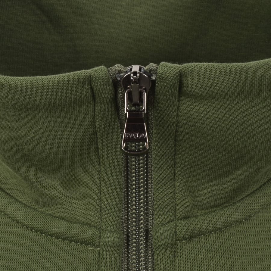 Image number 4 for Ralph Lauren Quarter Zip Sweatshirt Green