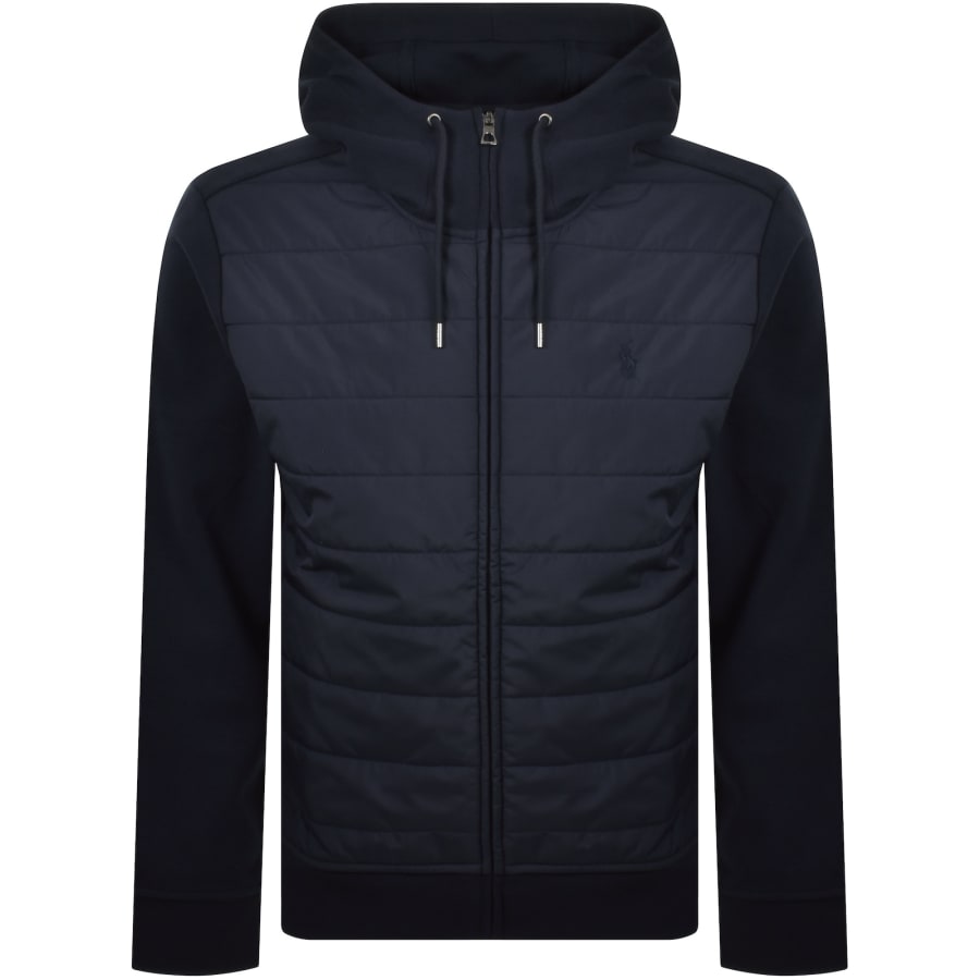 Image number 1 for Ralph Lauren Hybrid Quilted Jacket Navy