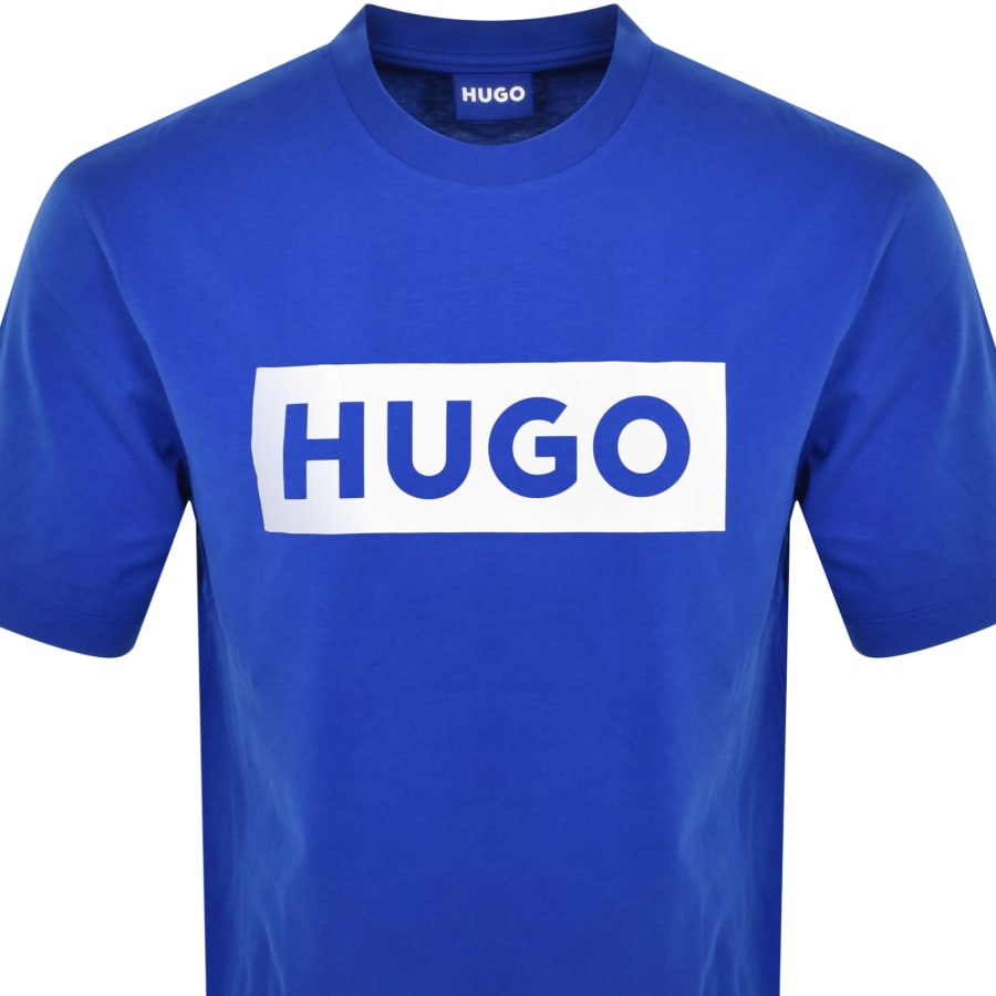 Image number 2 for HUGO Blue Nico Crew Neck T Shirt Blue