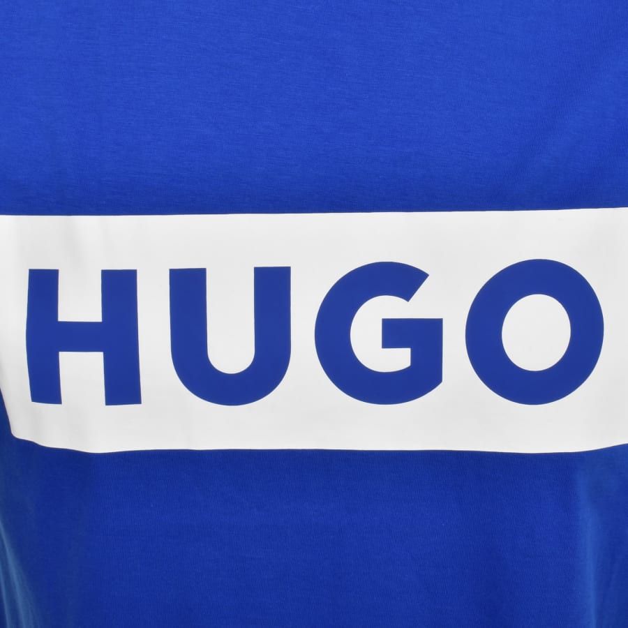 Image number 3 for HUGO Blue Nico Crew Neck T Shirt Blue
