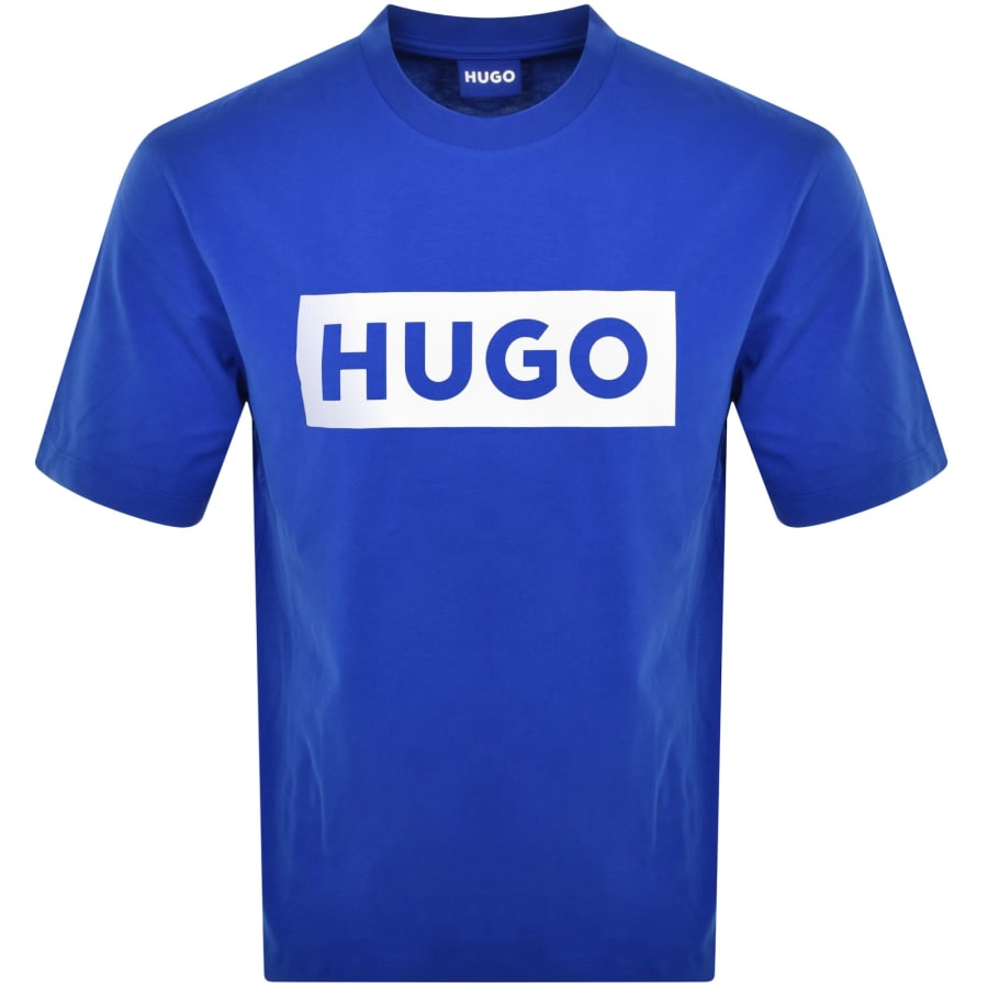 Image number 1 for HUGO Blue Nico Crew Neck T Shirt Blue