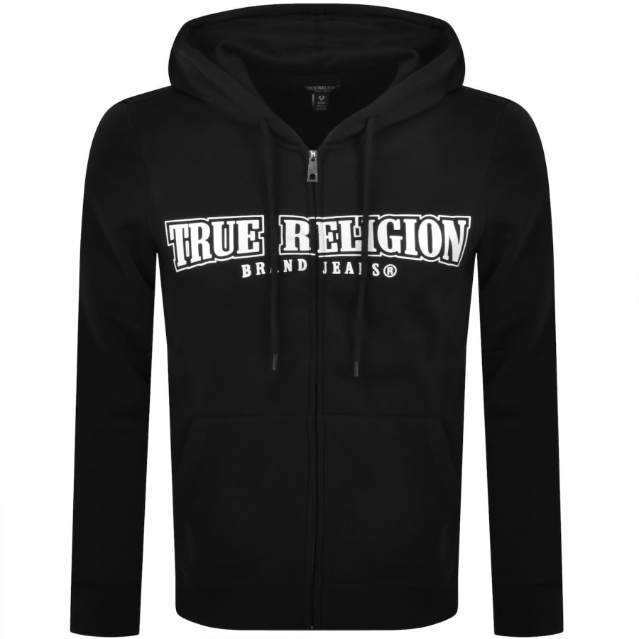 Image number 2 for True Religion Full Zip Hoodie Black