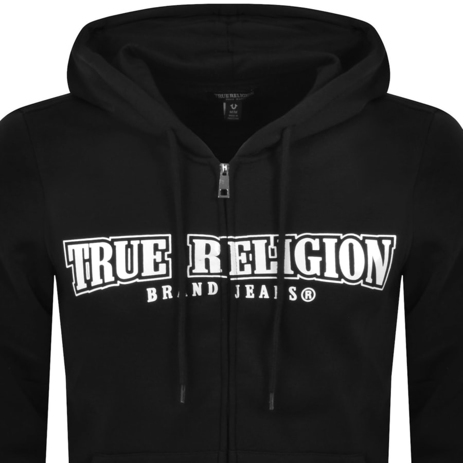 Image number 3 for True Religion Full Zip Hoodie Black