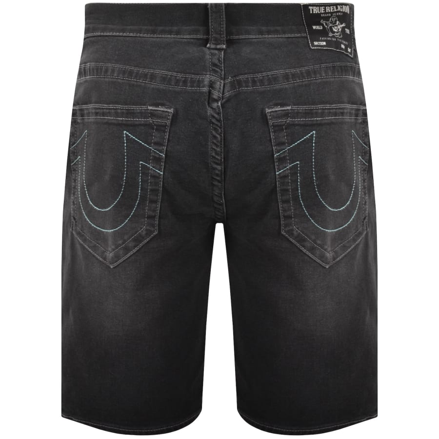 Image number 3 for True Religion Bobby Denim Shorts Black Wash