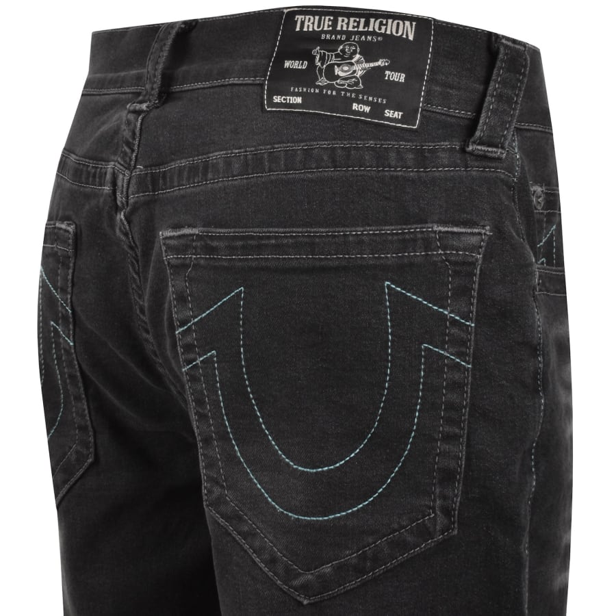 Image number 4 for True Religion Bobby Denim Shorts Black Wash