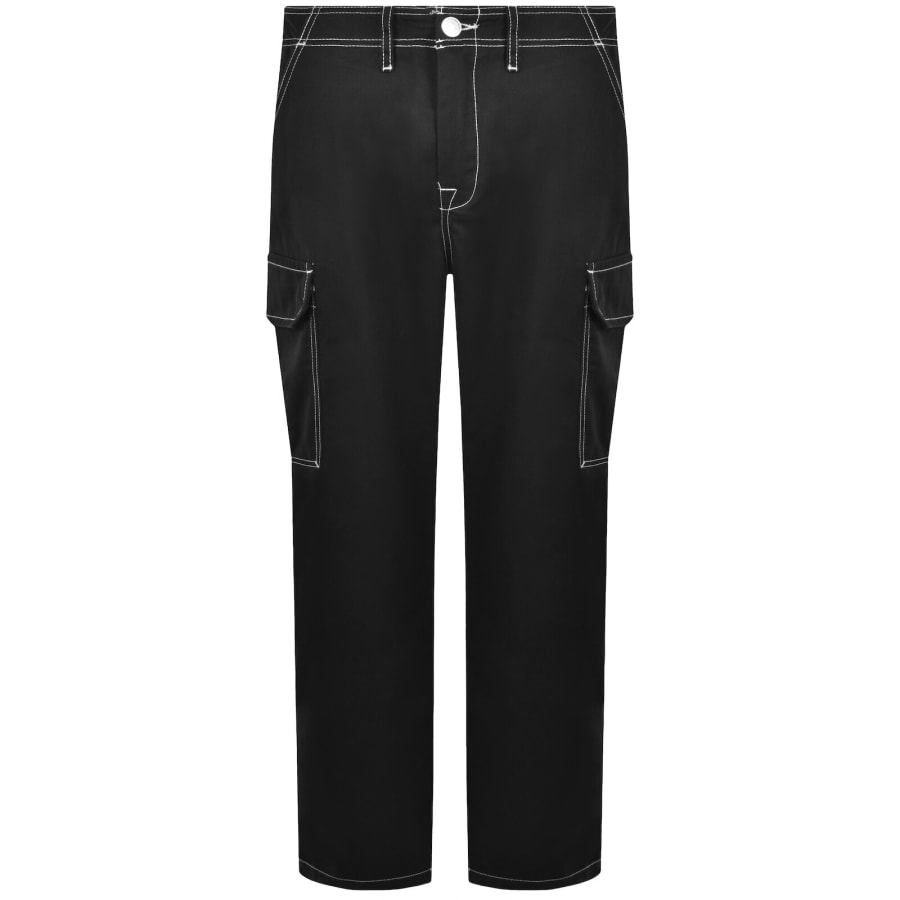 Image number 2 for True Religion Big T Cargo Trousers Jet Black
