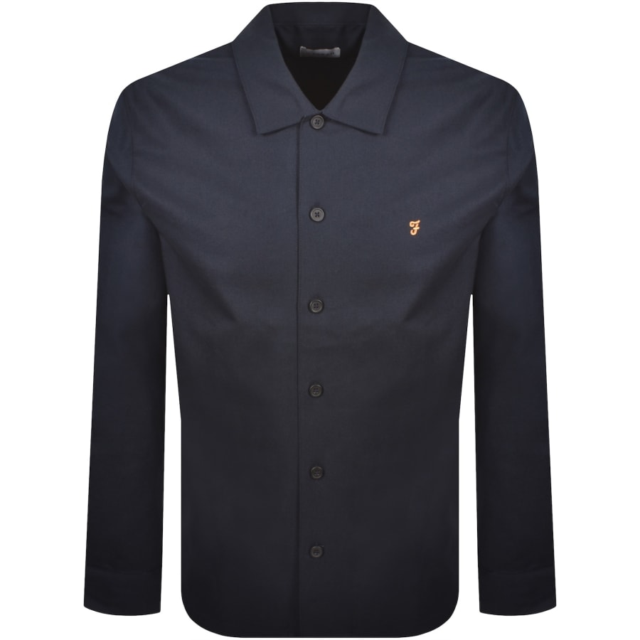 Image number 1 for Farah Callier Overshirt Navy