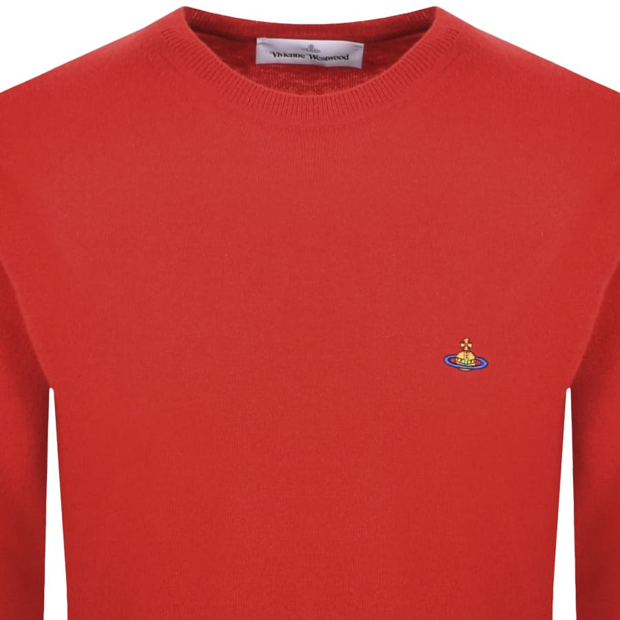 Image number 2 for Vivienne Westwood Alex Round Neck Jumper Red