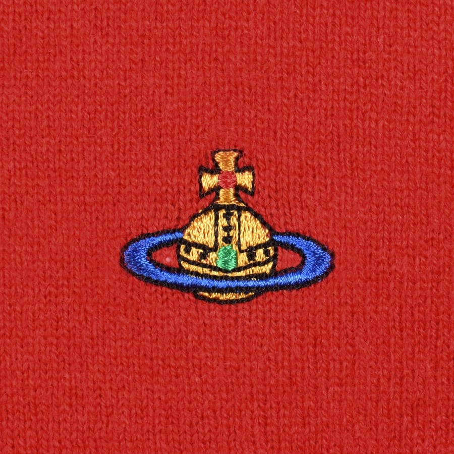 Image number 3 for Vivienne Westwood Alex Round Neck Jumper Red