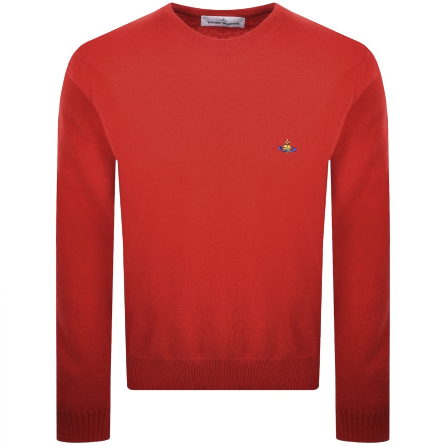 Image number 1 for Vivienne Westwood Alex Round Neck Jumper Red