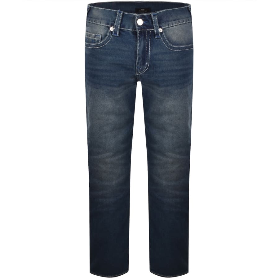 Image number 2 for True Religion Ricky T Flap Jeans Blue
