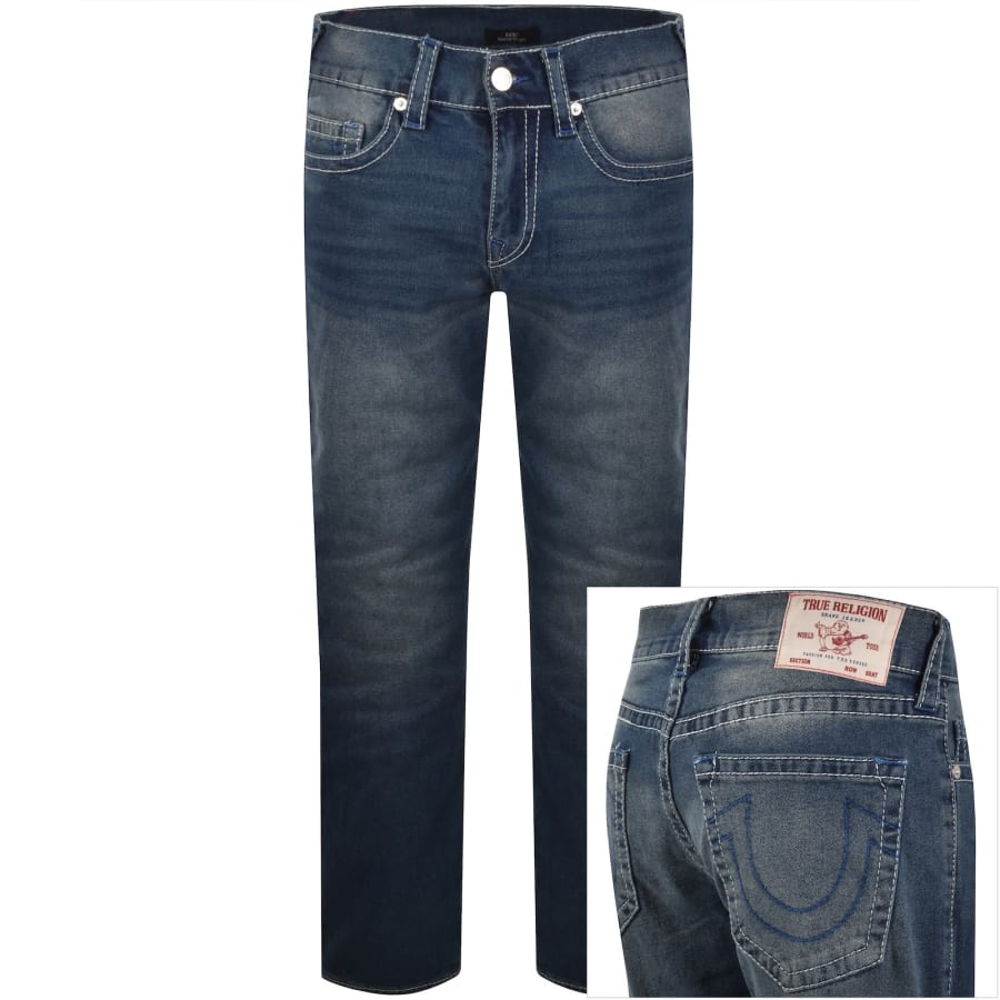 Image number 1 for True Religion Ricky T Flap Jeans Blue