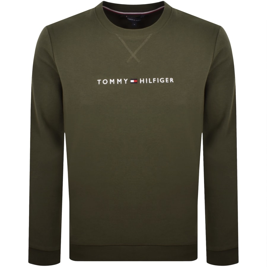 Image number 1 for Tommy Hilfiger Track Top Sweatshirt Green