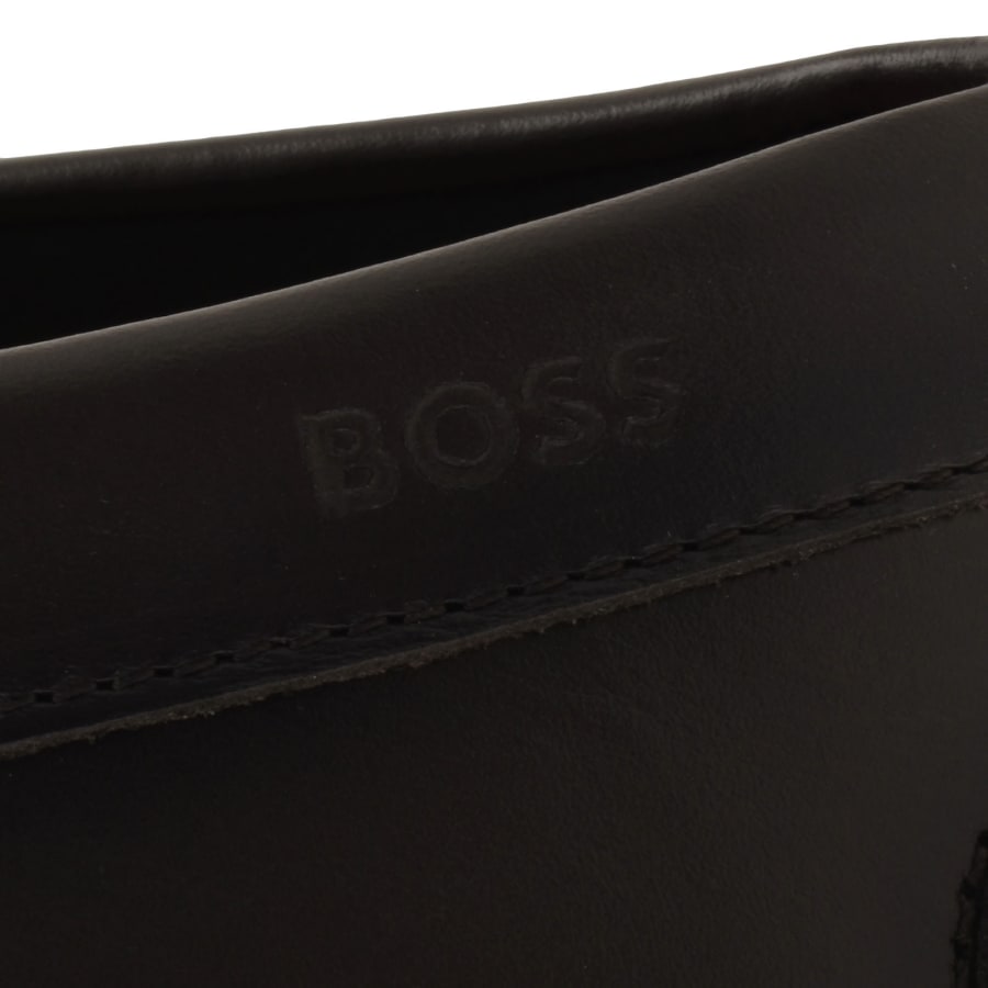 Image number 4 for BOSS Noel Moccasin Shoes Dark Brown
