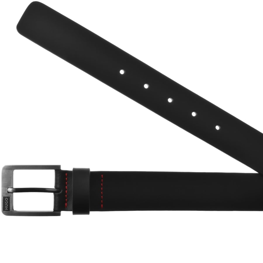 Image number 2 for HUGO Grover Leather Belt Black