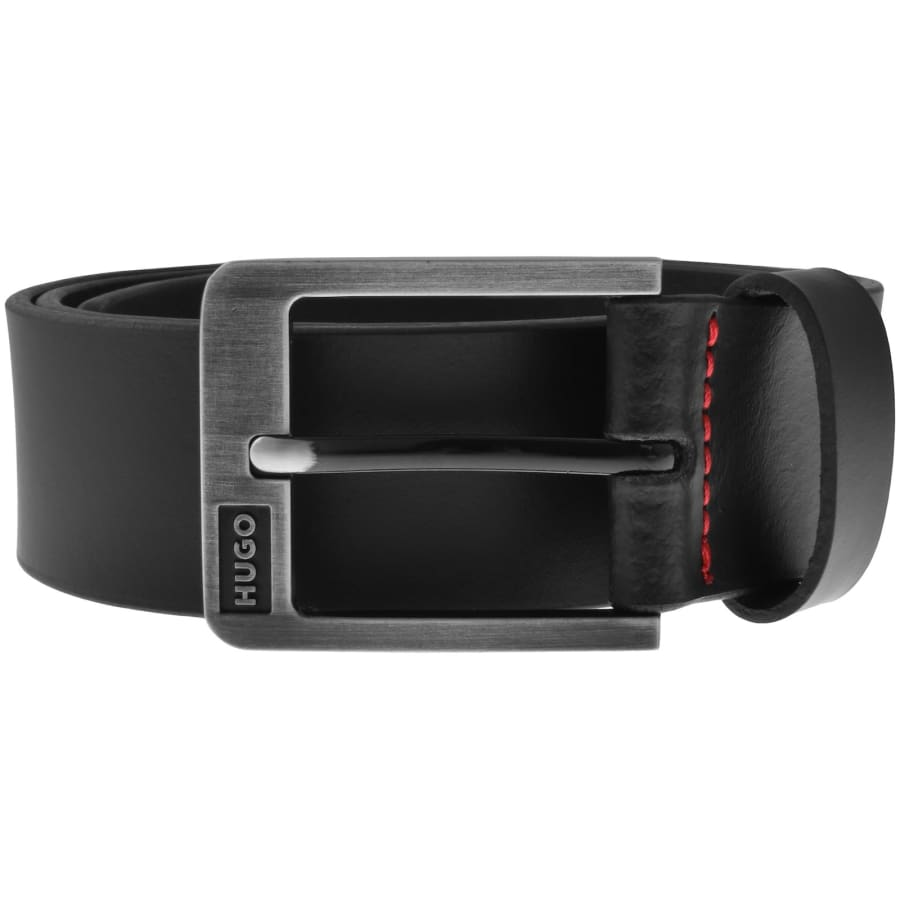 Image number 1 for HUGO Grover Leather Belt Black