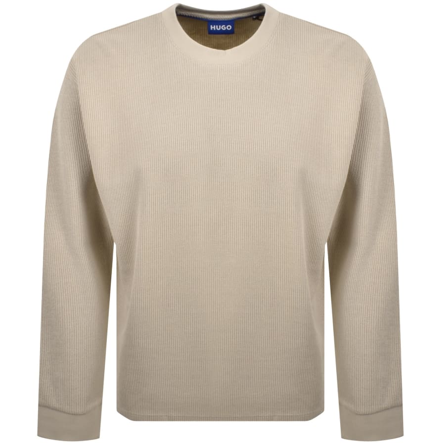 Image number 1 for HUGO Blue Nuwolo Sweatshirt Beige