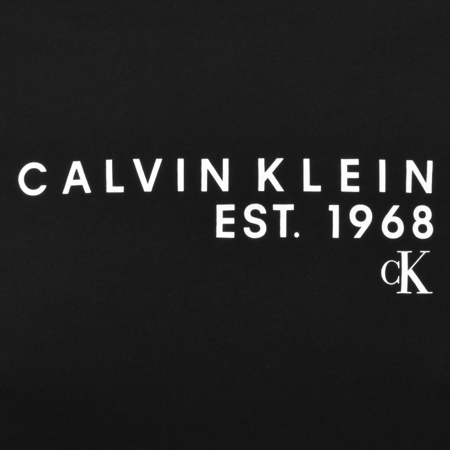 Image number 3 for Calvin Klein Jeans Logo T Shirt Black