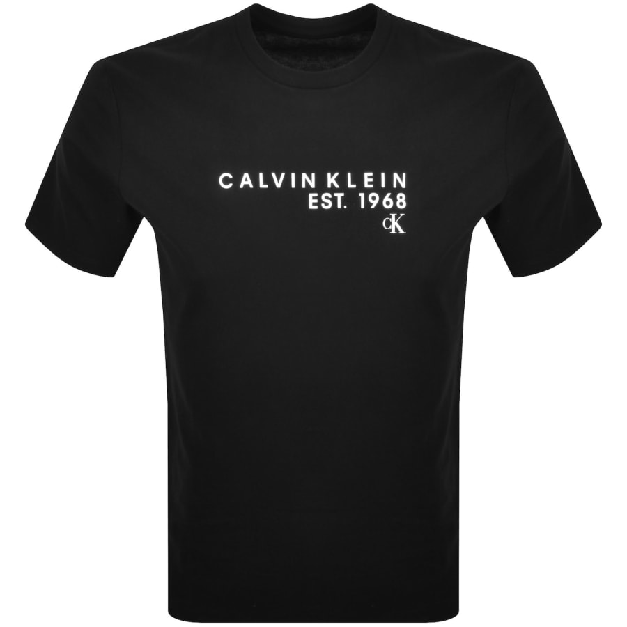 Image number 1 for Calvin Klein Jeans Logo T Shirt Black
