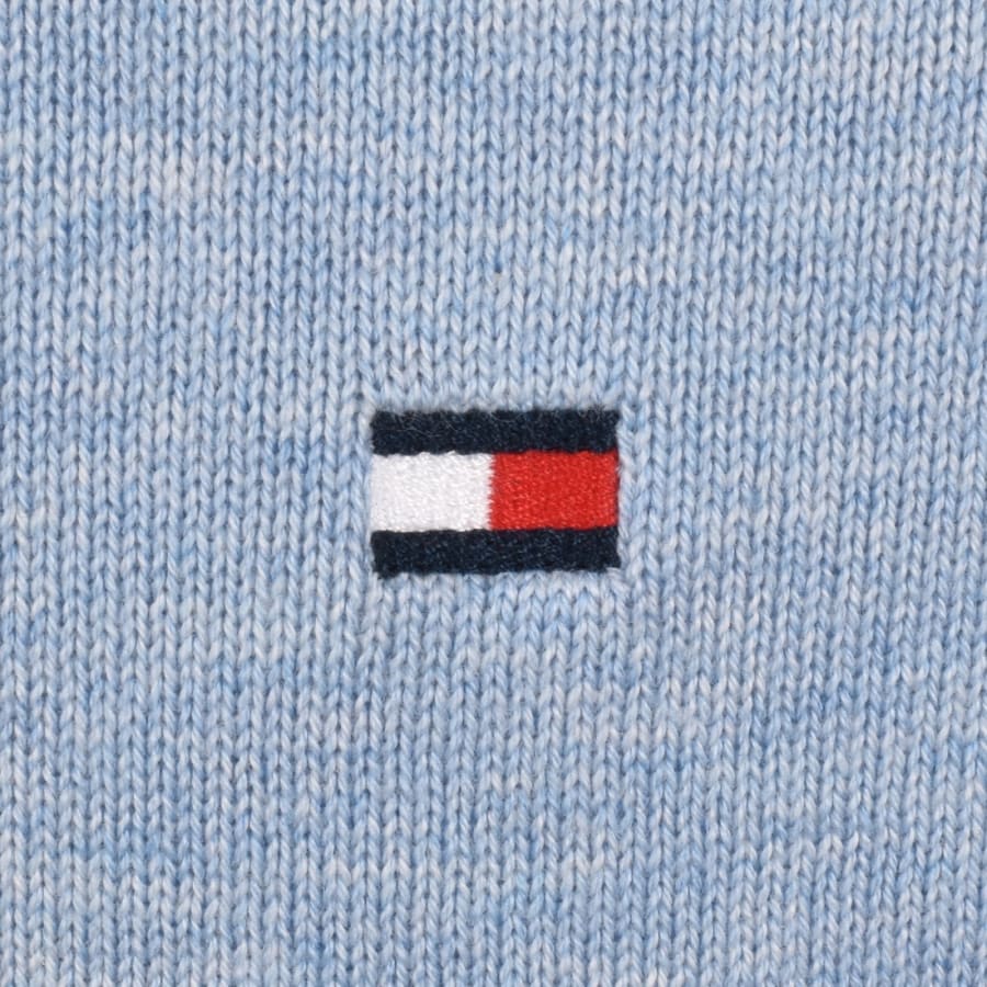 Image number 3 for Tommy Hilfiger Quarter Zip Jumper Blue