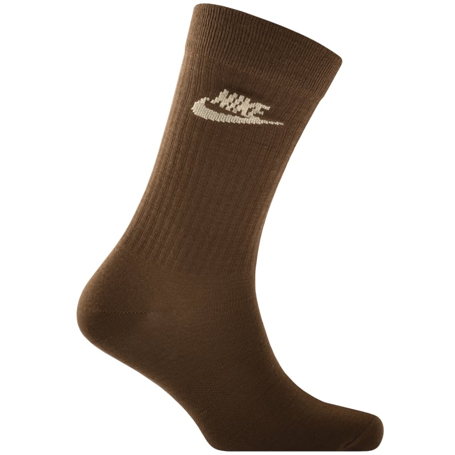 Image number 3 for Nike 3 Pack Crew Socks