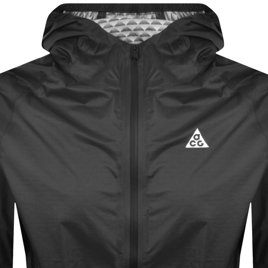Image number 2 for Nike Full Zip Packable Jacket Black