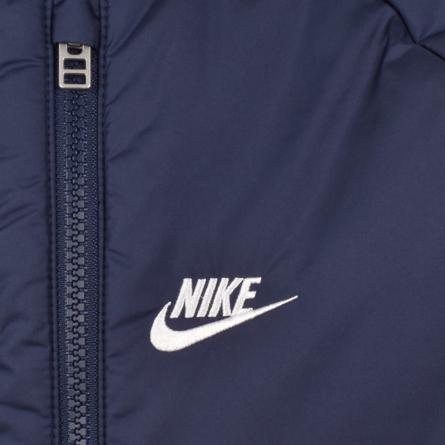 Image number 3 for Nike Logo Puffer Jacket Midnight Blue