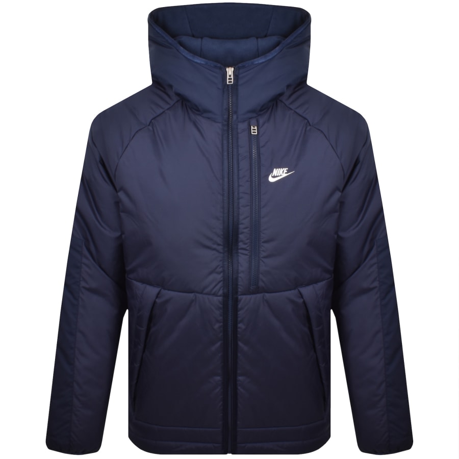 Image number 1 for Nike Logo Puffer Jacket Midnight Blue