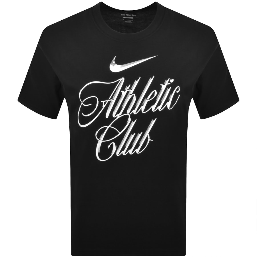 Image number 1 for Nike Loose Fit Script T Shirt Black