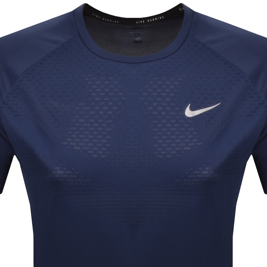 Image number 2 for Nike Running Dri Fit T Shirt Navy
