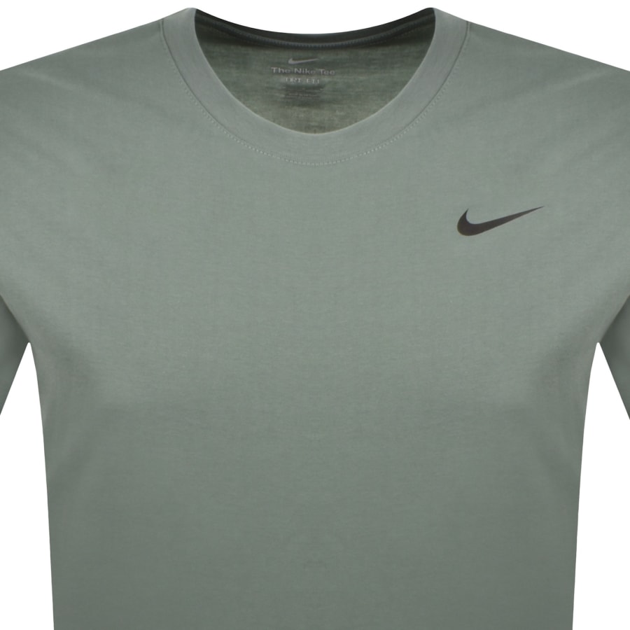 Image number 2 for Nike Training Dri Fit Logo T Shirt Green