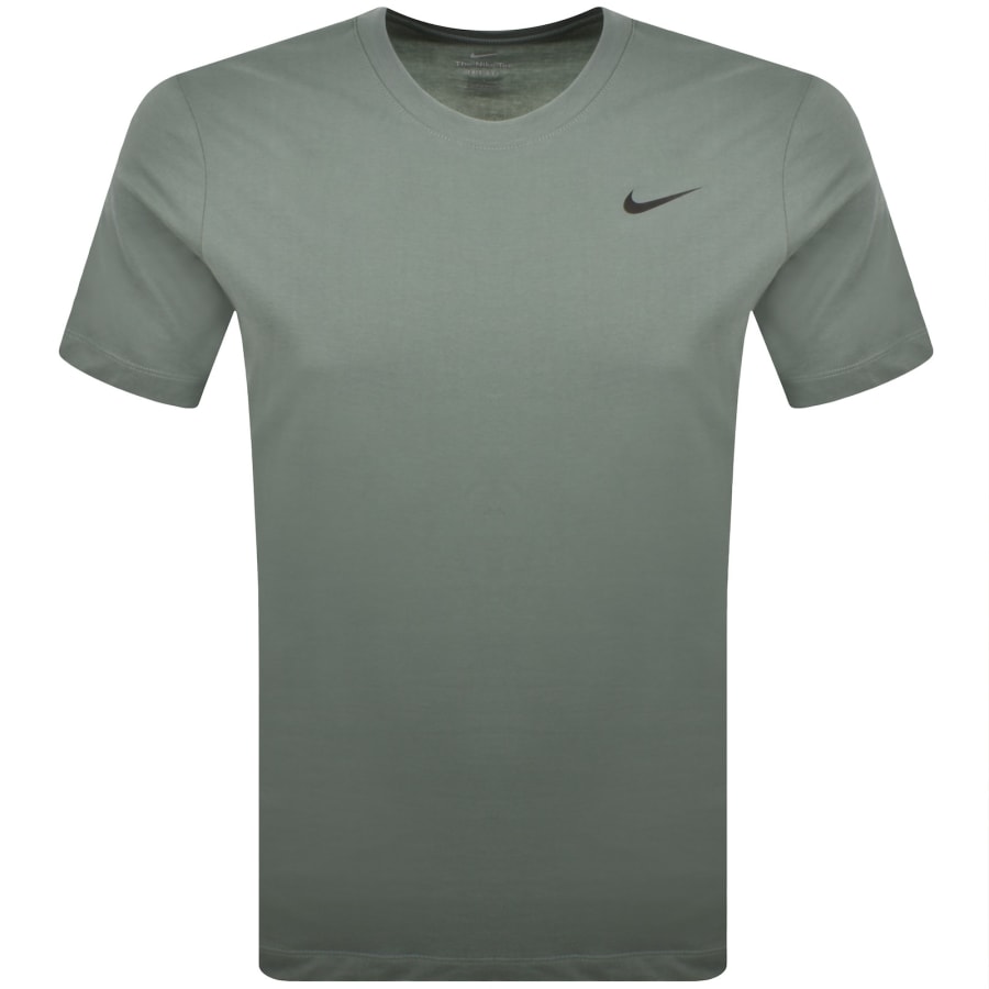 Image number 1 for Nike Training Dri Fit Logo T Shirt Green