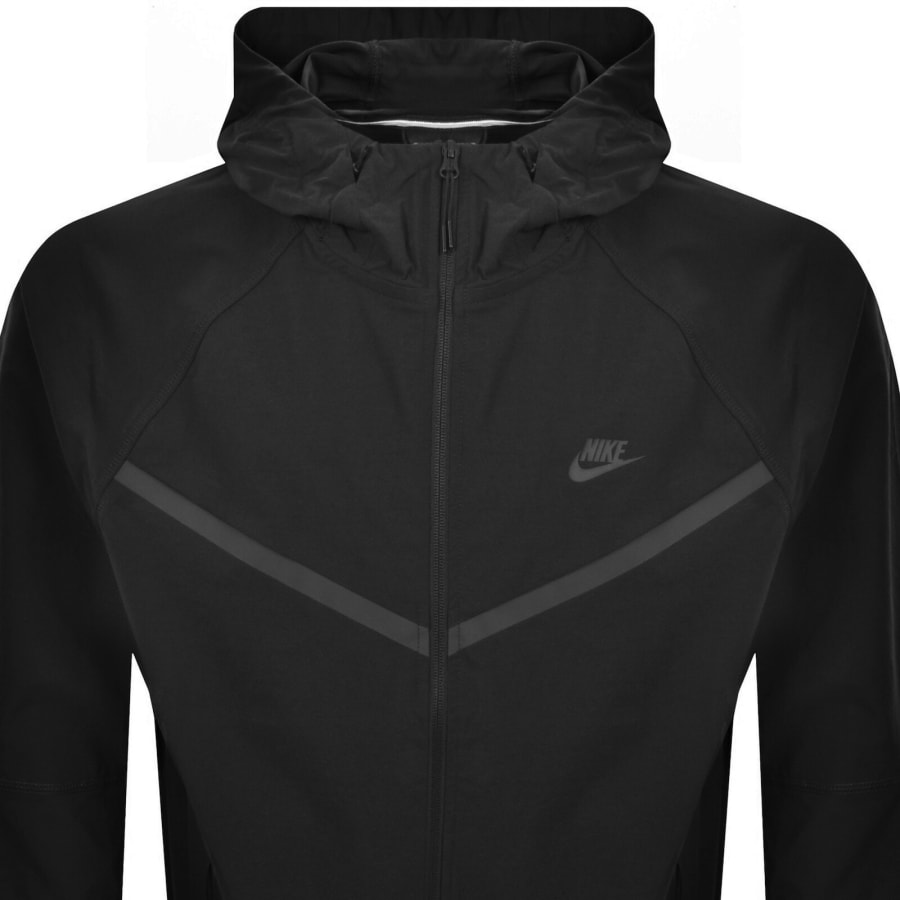Image number 2 for Nike Tech Woven Windrunner Jacket Black