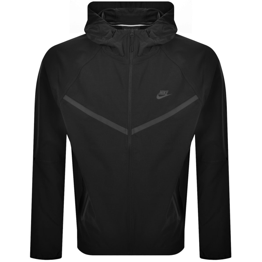 Image number 1 for Nike Tech Woven Windrunner Jacket Black