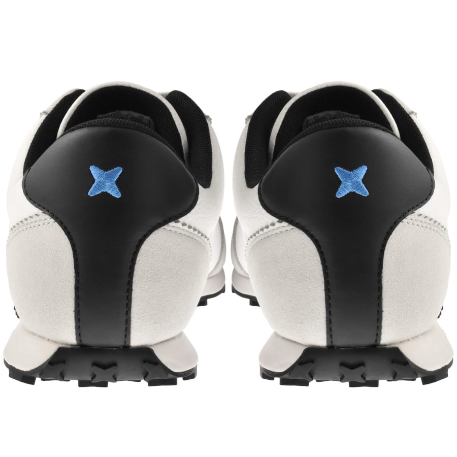 Image number 2 for HUGO Blue Jared Running Trainers Open White