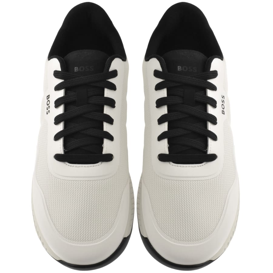 Image number 3 for BOSS Titanium Runner Trainers White