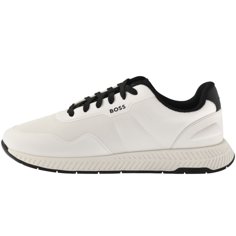 Image number 1 for BOSS Titanium Runner Trainers White