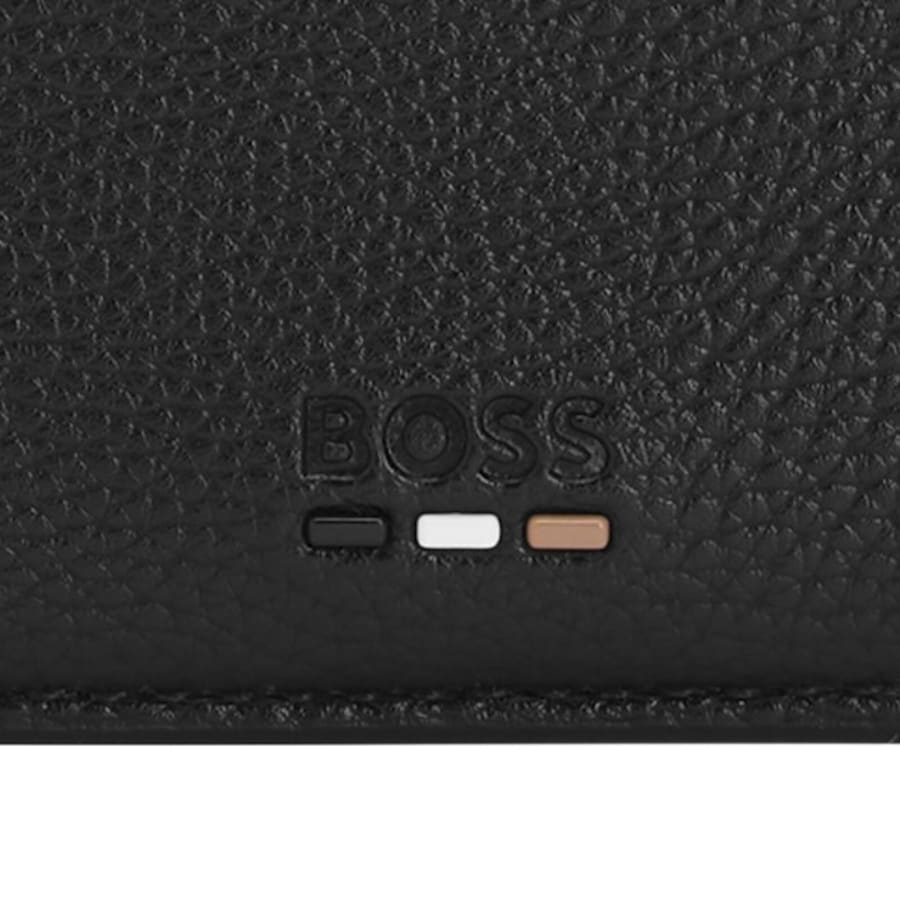 Image number 3 for BOSS Ray Faux Leather Card Holder Black
