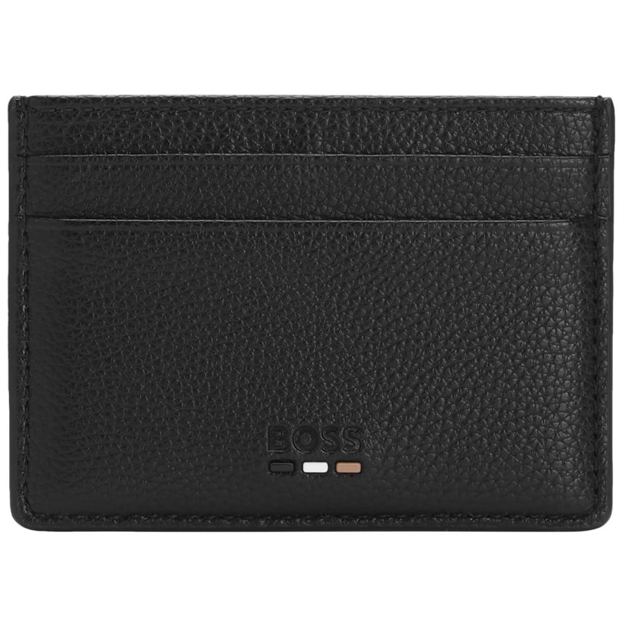 Image number 1 for BOSS Ray Faux Leather Card Holder Black