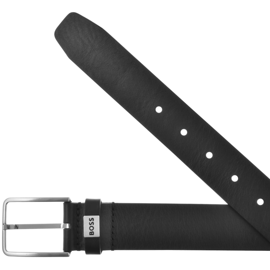 Image number 2 for BOSS Elio Leather Belt Black