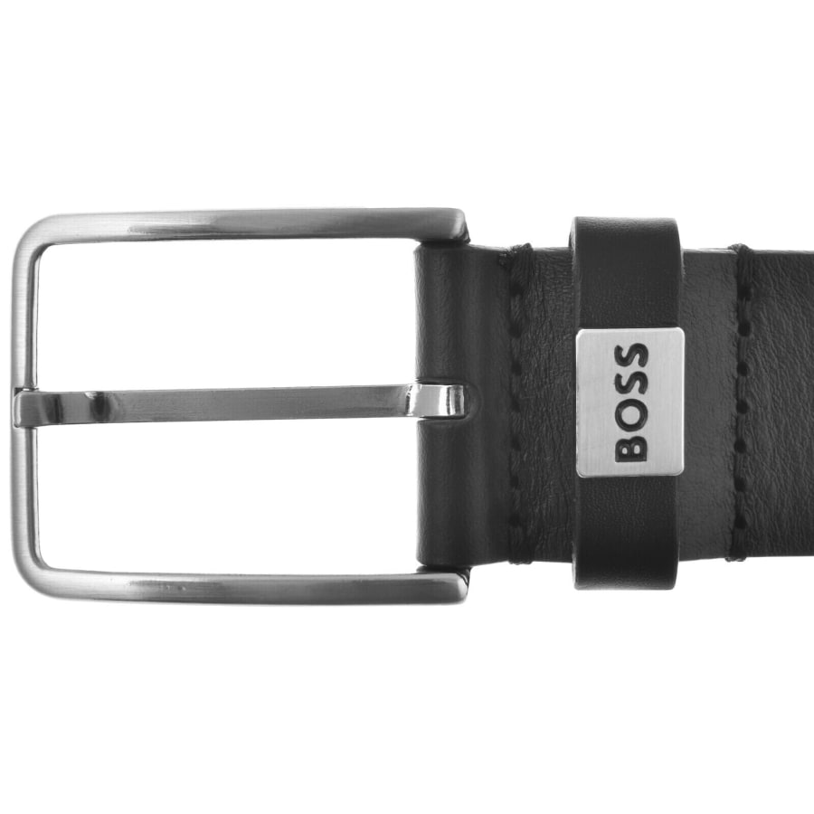 Image number 3 for BOSS Elio Leather Belt Black