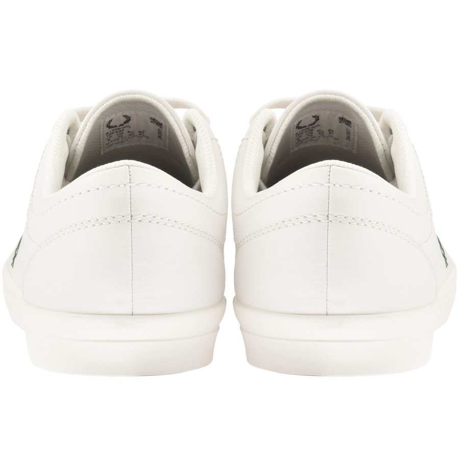 Image number 2 for Fred Perry Baseline Leather Trainers White