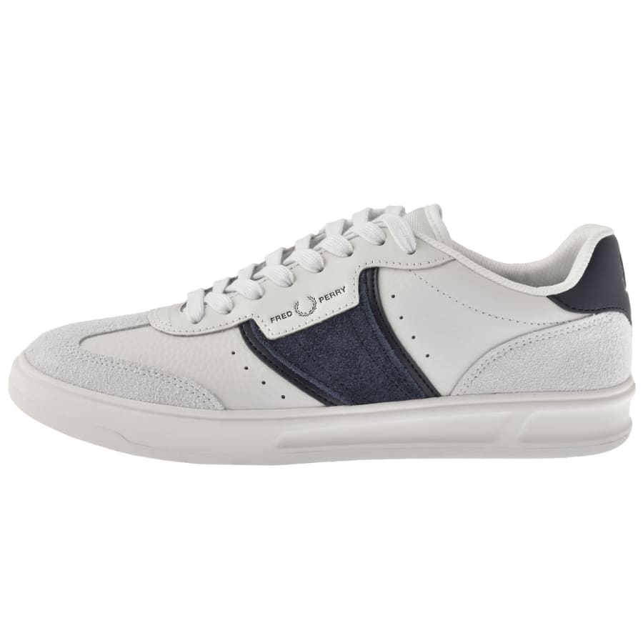 Image number 1 for Fred Perry B4 Leather Trainers White