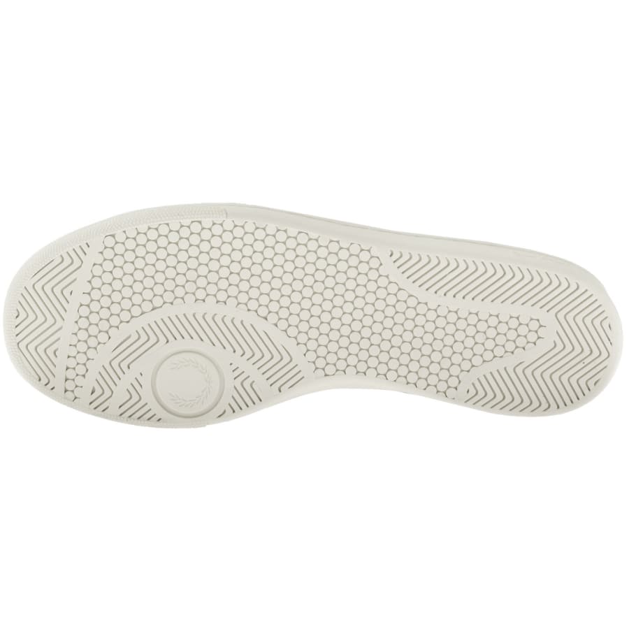 Image number 5 for Fred Perry B725 Leather Trainers Cream